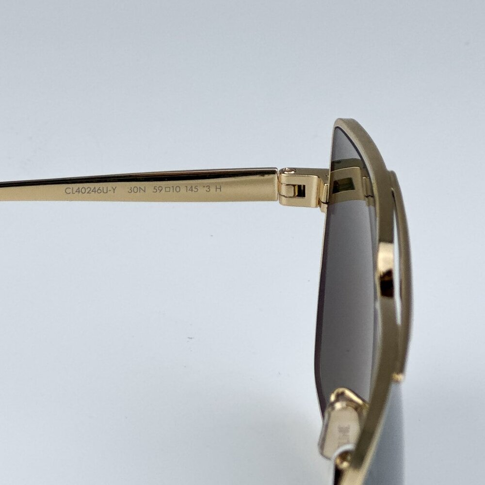 Celine CL40246U-Y 30N BRAND NEW Sunglasses Gold Green Aviator Unisex - Picture 10 of 15